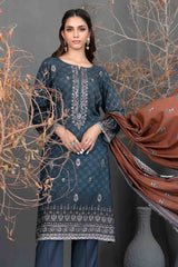 Daleesha By Tawakkal Unstitched 3 Piece Digital Printed Staple Suit-D-3985