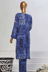Sada Bahar Stitched 2 Piece Co Ords Printed Lawn Vol-03 Suit-D-4932-Blue