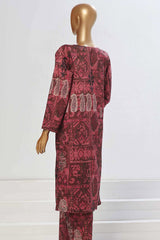 Sada Bahar Stitched 2 Piece Co Ords Printed Lawn Vol-03 Suit-D-4945-Maroon