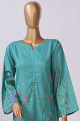Sada Bahar Stitched 2 Piece Mid Summer Co Ords Lawn Suit-D-5041-Ferozi