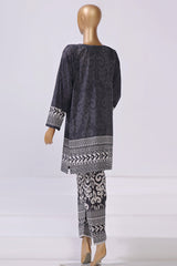 Sada Bahar Stitched 2 Piece Mid Summer Co Ords Lawn Suit-D-5047-Black