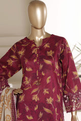 Malika By Sada Bahar Stitched 3 Piece Emb Lawn With Shalwar Suit-D-5085-MARJANDA
