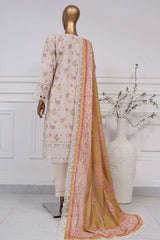 Signature By Sada Bahar Stitched 3 Piece Festive Emb Lawn Suit-D-5282-Light Pink