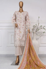 Signature By Sada Bahar Stitched 3 Piece Festive Emb Lawn Suit-D-5282-Light Pink