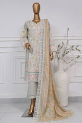 Signature By Sada Bahar Stitched 3 Piece Festive Emb Lawn Suit-D-5292-Mint