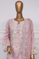 Signature By Sada Bahar Stitched 3 Piece Festive Emb Lawn Suit-D-5300-Mauve