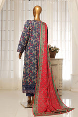 Sada Bahar Stitched 3 Piece Festive Emb Lawn Vol-01 Collection'2025-D-5302-Blue