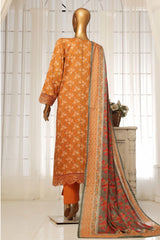 Sada Bahar Stitched 3 Piece Festive Emb Lawn Vol-01 Suit-D-5313-Mustard