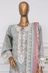 Signature By Sada Bahar Stitched 3 Piece Festive Emb Lawn Suit-D-5340-Mint