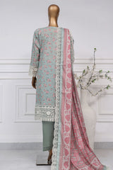 Signature By Sada Bahar Stitched 3 Piece Festive Emb Lawn Suit-D-5340-Mint