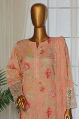 Malika By Sada Bahar Stitched 3 Piece Emb Festive Vol-02 Collection'2025-D-62-Pink