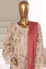 Sada Bahar Stitched 3 Piece Festive Emb Lawn With Fancy Dupatta Vol-01 Suit-D-641 SKIN