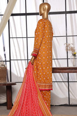 Sada Bahar Stitched 3 Piece Printed Lawn Vol-05 Suit-D-647-Golden