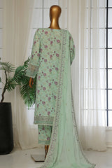 Malika By Sada Bahar Stitched 3 Piece Emb Festive Vol-02 Collection'2025-D-65-Mint