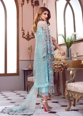 Soiree By Gulaal Unstitched 3 Piece Luxury Formals Suit-Fleur Embroidered Net 3 Piece D-7