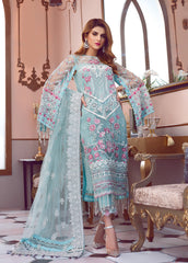 Soiree By Gulaal Unstitched 3 Piece Luxury Formals Suit-Fleur Embroidered Net 3 Piece D-7