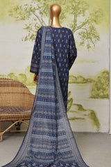 Sada Bahar Stitched 3 Piece Printed Lawn Vol-03 Suit-D-705-N Blue