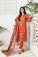 Nashmia by Tawakkal Unstitched 3 Piece Banarsi Lawn Suit-NB-7116