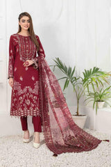 Nashmia by Tawakkal Unstitched 3 Piece Banarsi Lawn Suit-NB-7121