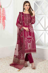 Nashmia by Tawakkal Unstitched 3 Piece Banarsi Lawn Suit-NB-7123