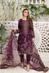 Nashmia by Tawakkal Unstitched 3 Piece Banarsi Lawn Suit-NB-7124
