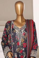 Signature By Sada Bahar Stitched 3 Piece Festive Vol-01 Suit-D-7700 BLACK