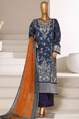Signature By Sada Bahar Stitched 3 Piece Festive Vol-01 Suit-D-7702 BLUE