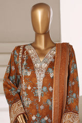Signature By Sada Bahar Stitched 3 Piece Festive Vol-01 Suit-D-7738 MUSTARD