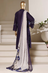 Eclair By Sada Bahar Stitched 3 Piece Emb Lawn Vol-02 Suit-D-792-BLUE