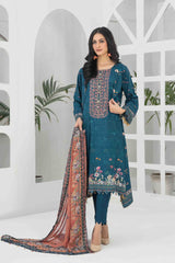 Namah by Tawakkal Unstitched 3 Piece Emb Digital Print Staple Linen Suit-N-8003