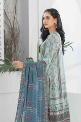 Namah by Tawakkal Unstitched 3 Piece Emb Digital Print Staple Linen Suit-N-8004