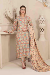 Manahil by Tawakkal Unstitched 3 Piece Digital Printed Linen Suit-M-8037