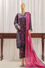 Sada Bahar Stitched 3 Piece Emb Khaddar Vol-02 Suit-D-8147-Purple