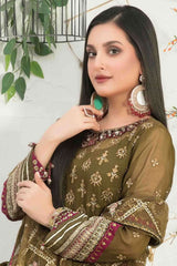 Amani by Tawakkal Semi Stitched 3 Piece Formal Collection'2023-AS-8321