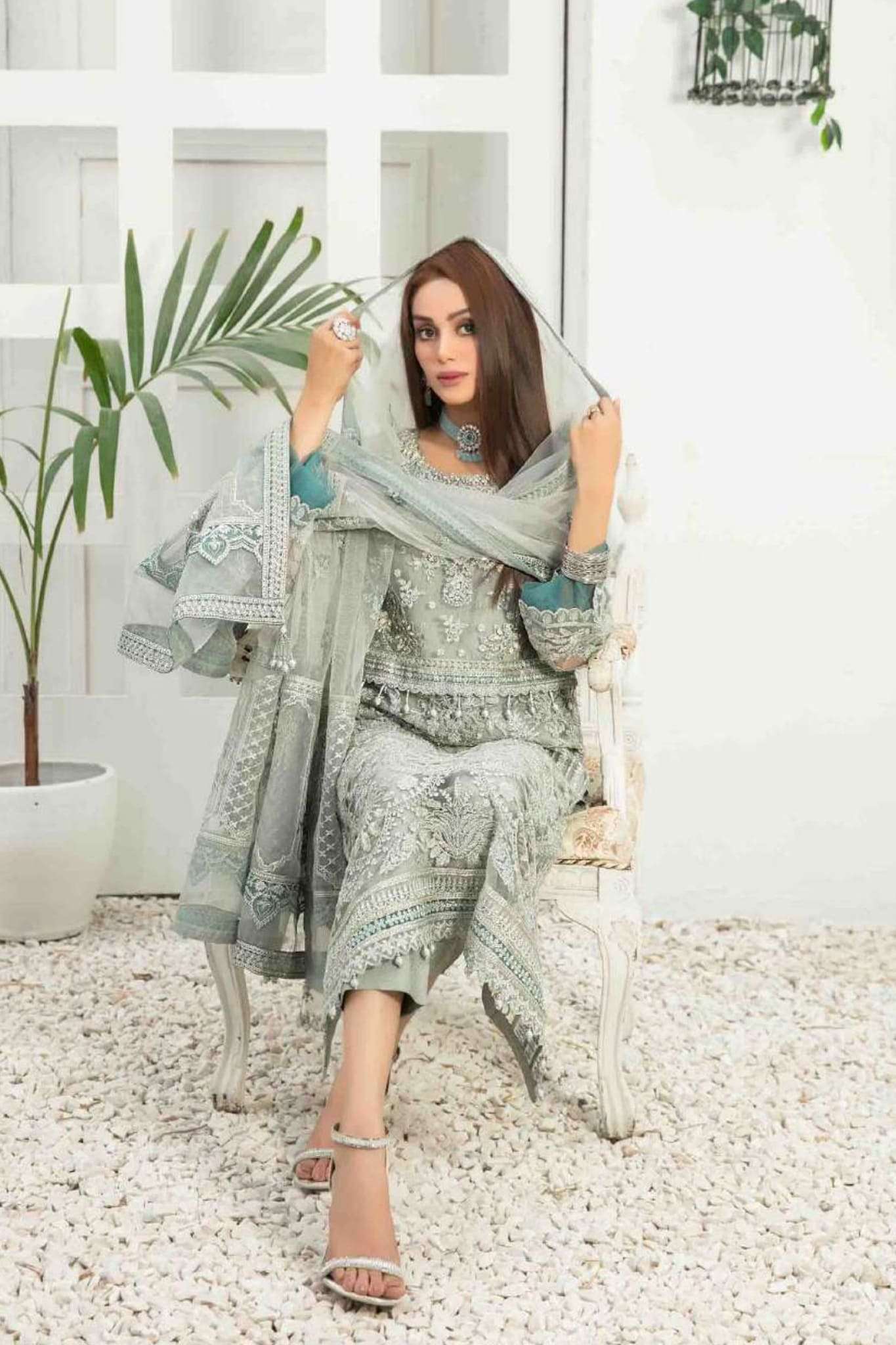 Amani by Tawakkal Semi Stitched 3 Piece Formal Collection'2023-AS-8323