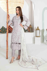 Nazmin by Tawakkal Unstitched 3 Piece Slub Lawn Suit-N-8578