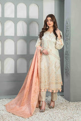 Charmaine by Tawakkal Unstitched 3 Piece Banarsi Lawn Suit-CB-8607