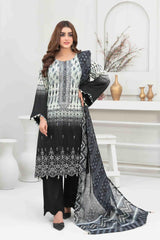Zarminay by Tawakkal Unstitched 3 Piece Print & Emb Lawn Suit-Z-8672