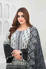 Zarminay by Tawakkal Unstitched 3 Piece Print & Emb Lawn Suit-Z-8672