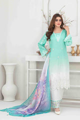 Zarminay by Tawakkal Unstitched 3 Piece Print & Emb Lawn Suit-Z-8675