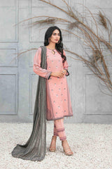 Devina by Tawakkal Unstitched 3 Piece Emb Lawn Suit-DV-8743