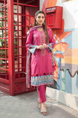 Tehzeeb by Tawakkal Unstitched 3 Piece Emb Lawn Print Suit-T-8751