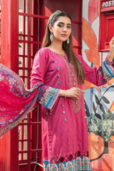 Tehzeeb by Tawakkal Unstitched 3 Piece Emb Lawn Print Suit-T-8751