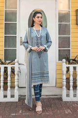 Tehzeeb by Tawakkal Unstitched 3 Piece Emb Lawn Print Suit-T-8752