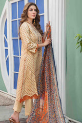 Tehzeeb by Tawakkal Unstitched 3 Piece Emb Lawn Print Suit-T-8753