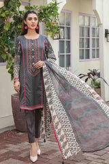 Tehzeeb by Tawakkal Unstitched 3 Piece Emb Lawn Print Suit-T-8756