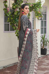 Tehzeeb by Tawakkal Unstitched 3 Piece Emb Lawn Print Suit-T-8756