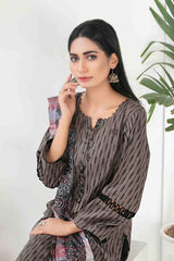 Zarminay by Tawakkal Unstitched 3 Piece Print & Emb Lawn Suit-Z-8770