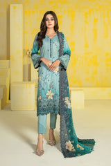 Samara by Tawakkal Unstitched 3 Piece Digital Print Emb Lawn Suit-S-8799