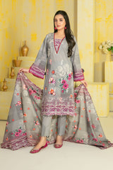 Samara by Tawakkal Unstitched 3 Piece Digital Print Emb Lawn Suit-S-8803